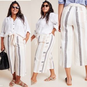 Anthropologie shorebound cropped wide leg pants
